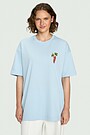Short sleeves cotton T-shirt "Currants" 1 | Dark blue | Audimas