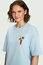 Short sleeves cotton T-shirt "Currants" 3 | Dark blue | Audimas