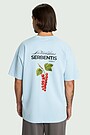 Short sleeves cotton T-shirt "Currants" 2 | Dark blue | Audimas