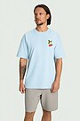 Short sleeves cotton T-shirt "Strawberry" 1 | Dark blue | Audimas