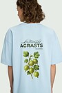 Short sleeves cotton T-shirt "Gooseberry" 4 | Dark blue | Audimas