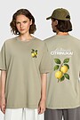 Short sleeves cotton T-shirt "Quinces" 1 | CHAKI | Audimas