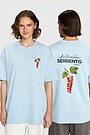 Short sleeves cotton T-shirt "Currants" 1 | BLUE | Audimas
