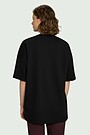 Oversized cotton T-shirt 4 | BLACK | Audimas