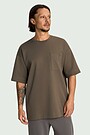 Oversized cotton T-shirt 2 | BROWN | Audimas