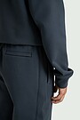 Straight fit cotton pique sweatpants 3 | BLUE | Audimas