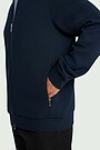 Cotton interlock bomber jacket 4 | Dark blue | Audimas