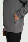 Cotton interlock bomber jacket 4 | GREY | Audimas