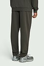 Cotton French terry sweatpants 3 | Dark brown | Audimas