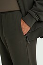 Cotton French terry sweatpants 5 | Dark brown | Audimas
