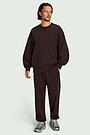 Cotton French terry sweatshirt 5 | BROWN | Audimas