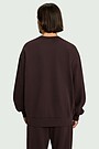 Cotton French terry sweatshirt 2 | BROWN | Audimas