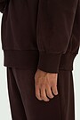 Cotton French terry sweatshirt 3 | BROWN | Audimas