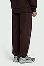 Cotton French terry sweatpants 3 | BROWN | Audimas