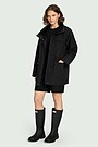 Oversized Softshell jacket 1 | BLACK | Audimas