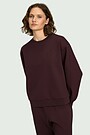 Cotton pique sweatshirt 1 | PURPLE | Audimas