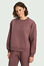 Cotton pique sweatshirt 1 | PINK | Audimas