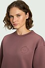 Cotton pique sweatshirt 3 | PINK | Audimas