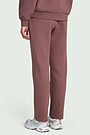 Cotton pique tapered fit sweatpants 3 | PINK | Audimas