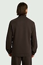 Cotton French terry full-zip sweatshirt 2 | BROWN | Audimas
