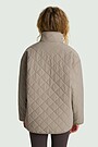 Quilted jacket with synthetic insulation 4 | GREY | Audimas