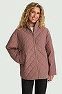 Quilted jacket with synthetic insulation 4 | PINK | Audimas