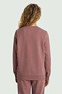 Cotton French terry crewneck sweatshirt 2 | PINK | Audimas