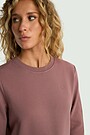 Cotton French terry crewneck sweatshirt 3 | PINK | Audimas