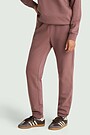 Tapered fit cotton French terry sweatpants 3 | PINK | Audimas