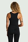 Pailginta sportinė liemenėlė 4 | BLACK | Audimas