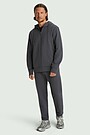 Tapered fit cotton French terry sweatpants 1 | GREY | Audimas