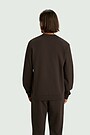 Cotton French terry crewneck sweatshirt 2 | BROWN | Audimas