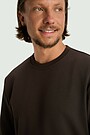 Cotton French terry crewneck sweatshirt 3 | BROWN | Audimas