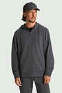 Cotton French terry full-zip hoodie 1 | GREY | Audimas