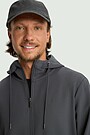Cotton French terry full-zip hoodie 3 | GREY | Audimas