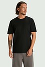 Cotton pique T-shirt 1 | BLACK | Audimas