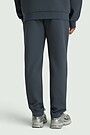 Tapered fit cotton pique sweatpants 3 | BLUE | Audimas
