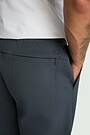 Tapered fit cotton pique sweatpants 5 | BLUE | Audimas