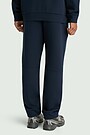 Tapered fit cotton interlock  sweatpants 3 | Dark blue | Audimas