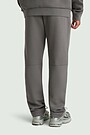Tapered fit cotton interlock  sweatpants 3 | GREY | Audimas
