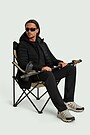 Outdoor stretch woven pants 5 | BLACK | Audimas