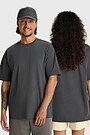 Oversized short sleeve cotton T-shirt 1 | GREY | Audimas