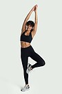 Shaping leggings with bonded waist 1 | BLACK | Audimas