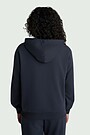 Cotton French terry full-zip hoodie 3 | GREY | Audimas