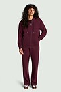Cotton French terry full-zip hoodie 5 | PURPLE | Audimas