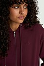 Cotton French terry full-zip hoodie 3 | PURPLE | Audimas