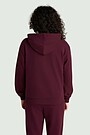 Cotton French terry full-zip hoodie 2 | PURPLE | Audimas