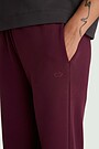Cotton French terry sweatpants 4 | PURPLE | Audimas