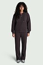 Cotton French terry sweatpants 1 | BROWN | Audimas