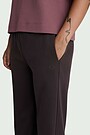 Cotton French terry sweatpants 4 | BROWN | Audimas